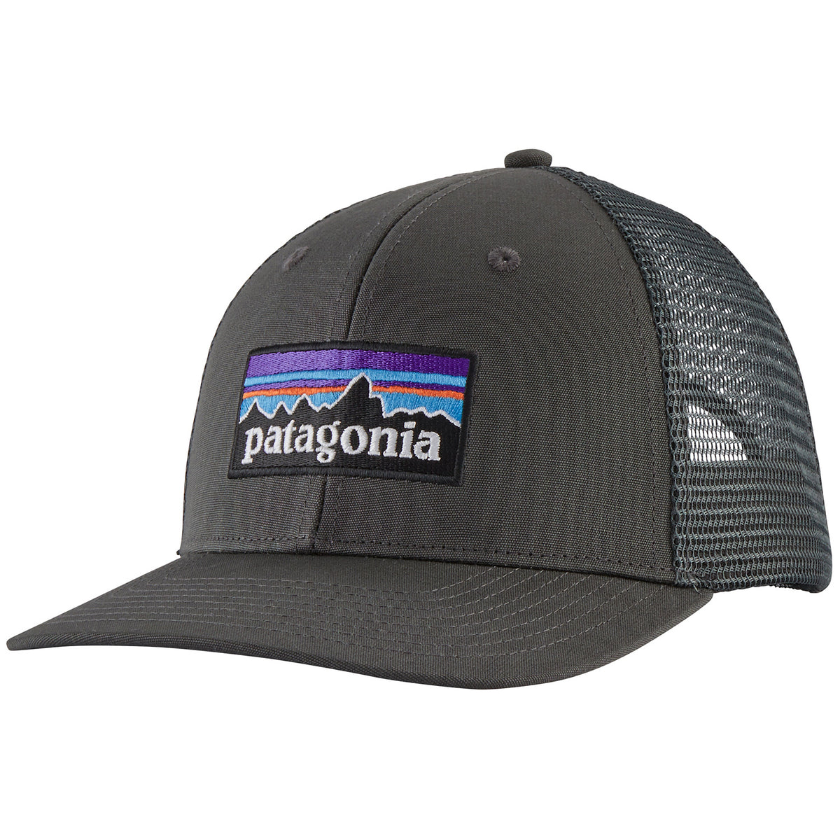 Patagonia P-6 Logo Trucker Hat Forge Grey