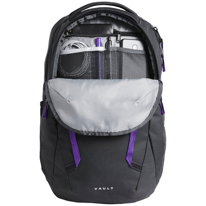 The North Face Vault Backpack - Women's Asphalt Grey/Peak Purple