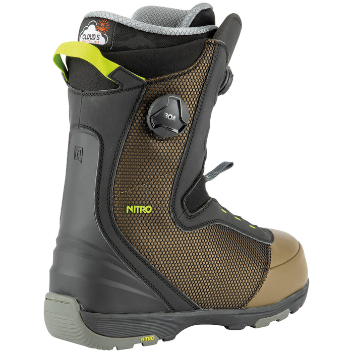 Nitro Club Boa Snowboard Boots 2021 Olive/Black