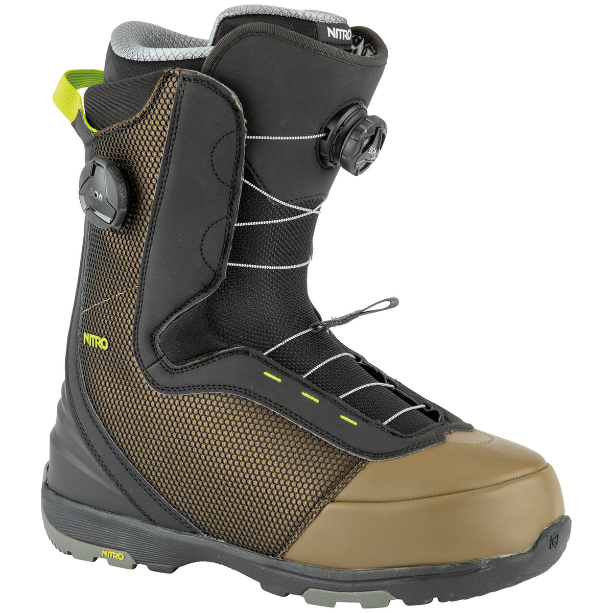 Nitro Club Boa Snowboard Boots 2021 Olive/Black