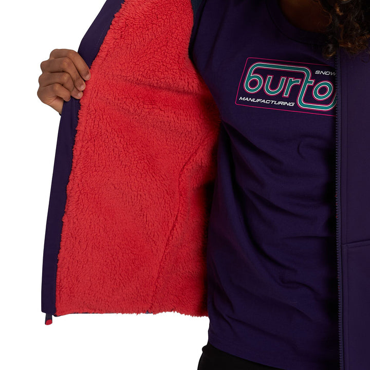 Burton Crown Weatherproof Full-Zip Sherpa Fleece - Kids' Parachute Purple