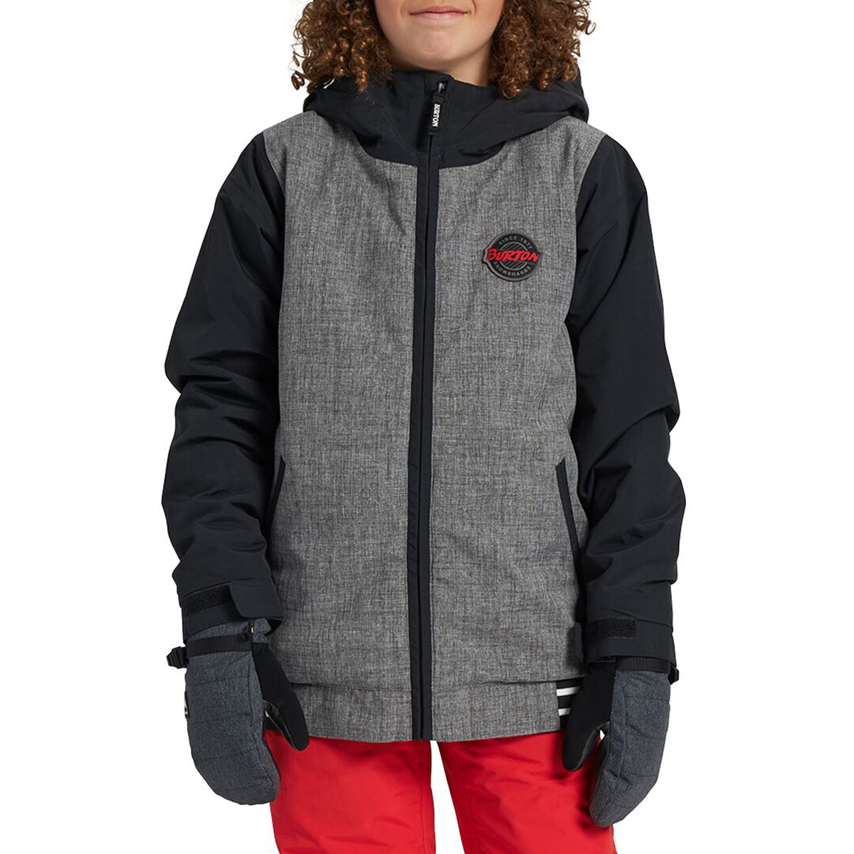 Burton Game Day Jacket - Boys' Heather Bog/True Black