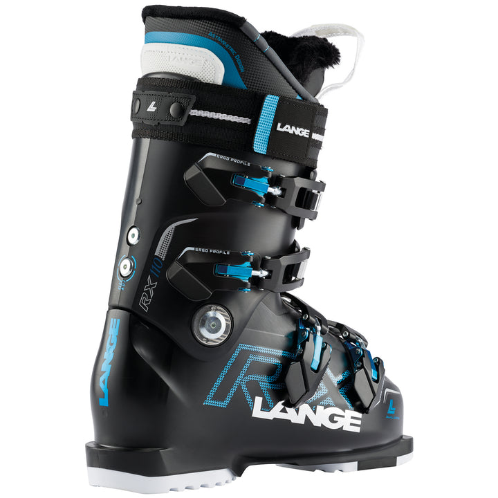 Lange RX 110 W Ski Boots - Women's 2021 Black/Electric Blue