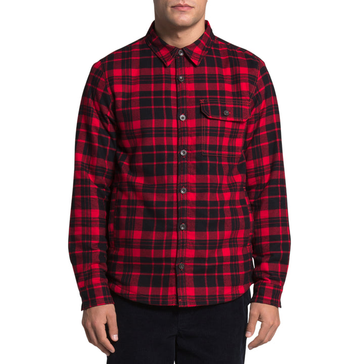 The North Face Campshire Long-Sleeve Shirt - Men's TNF Red Heritage Medium Two Color Plaid