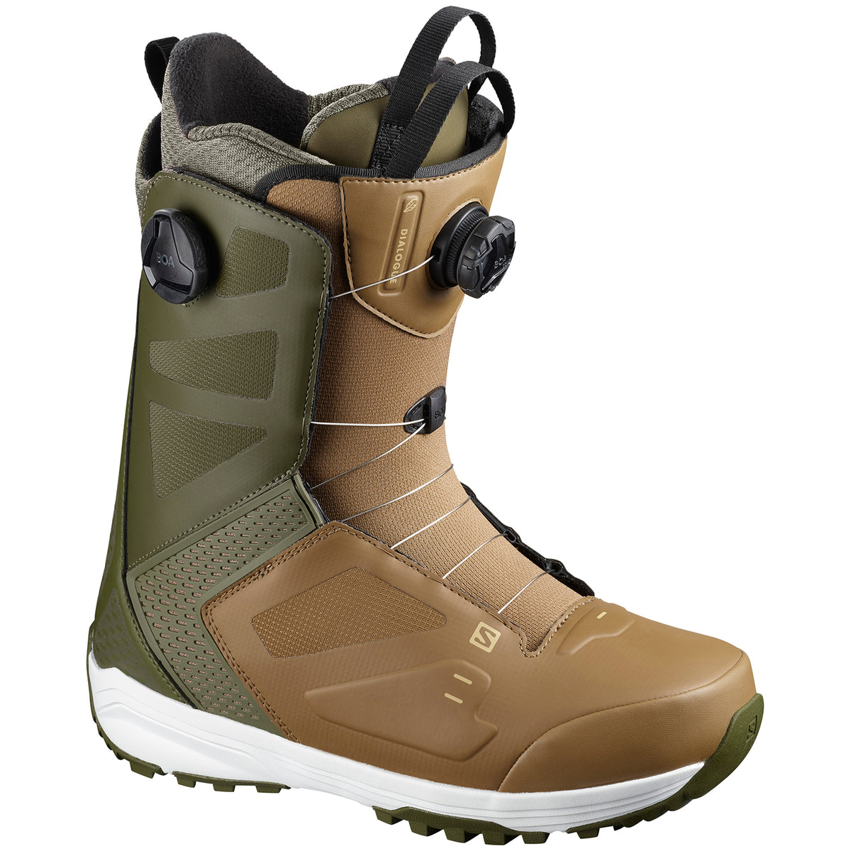 Salomon Dialogue Focus Boa Snowboard Boots 2021 Olive Night/Otter