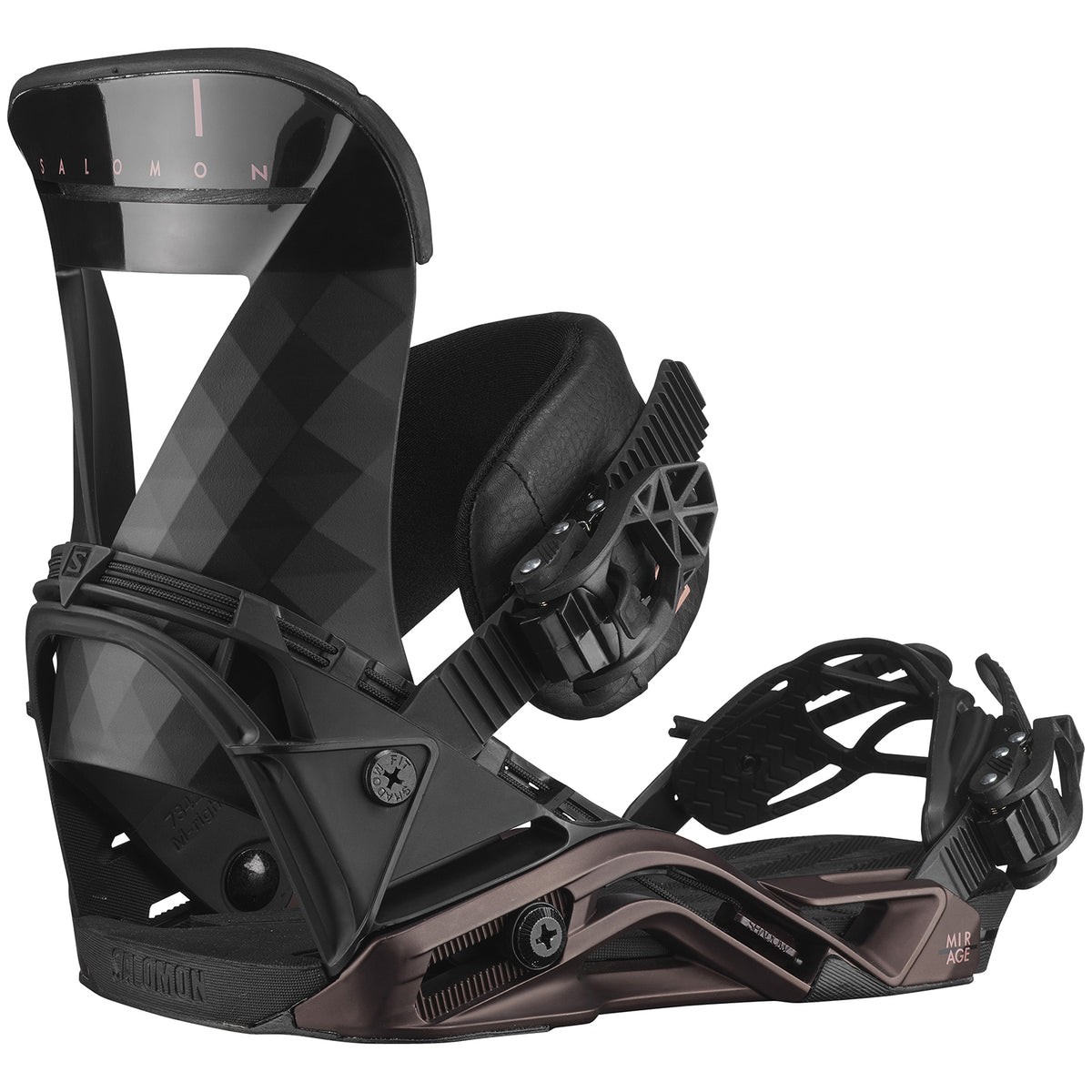 Salomon Mirage Snowboard Bindings - Women's 2021 Black/Burgundy