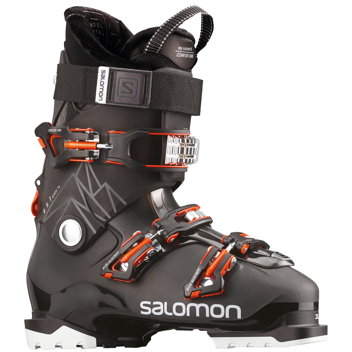 Salomon QST Access 70 Ski Boots 2023 Black/Anthracite/Orange
