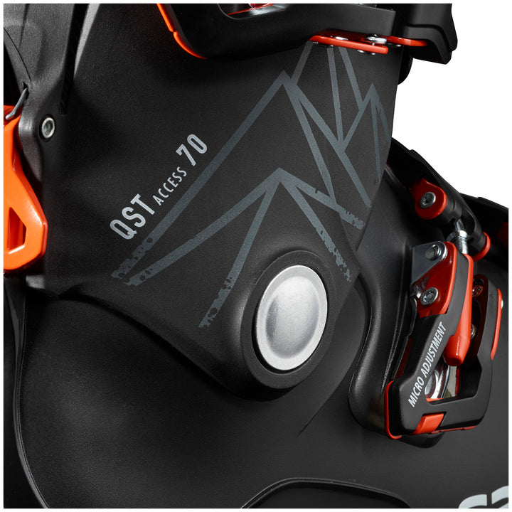 Salomon QST Access 70 Ski Boots 2023 Black/Anthracite/Orange