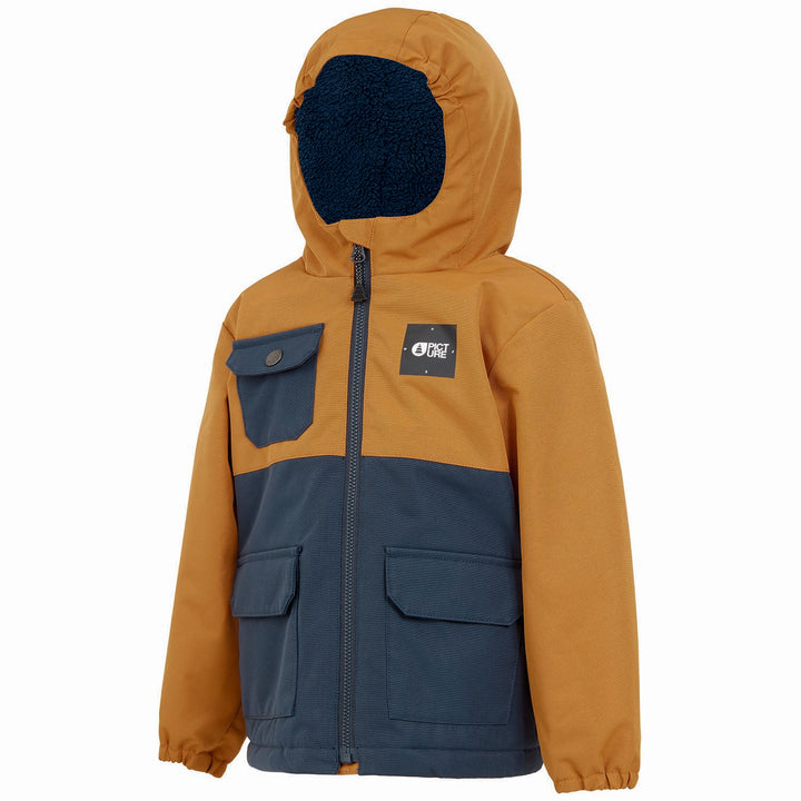 Picture Organic Snowy Jacket - Little Kids' Camel Dark Blue