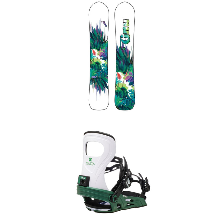 GNU Chromatic BTX Snowboard + Bent Metal Metta Snowboard Bindings - Women's 2021