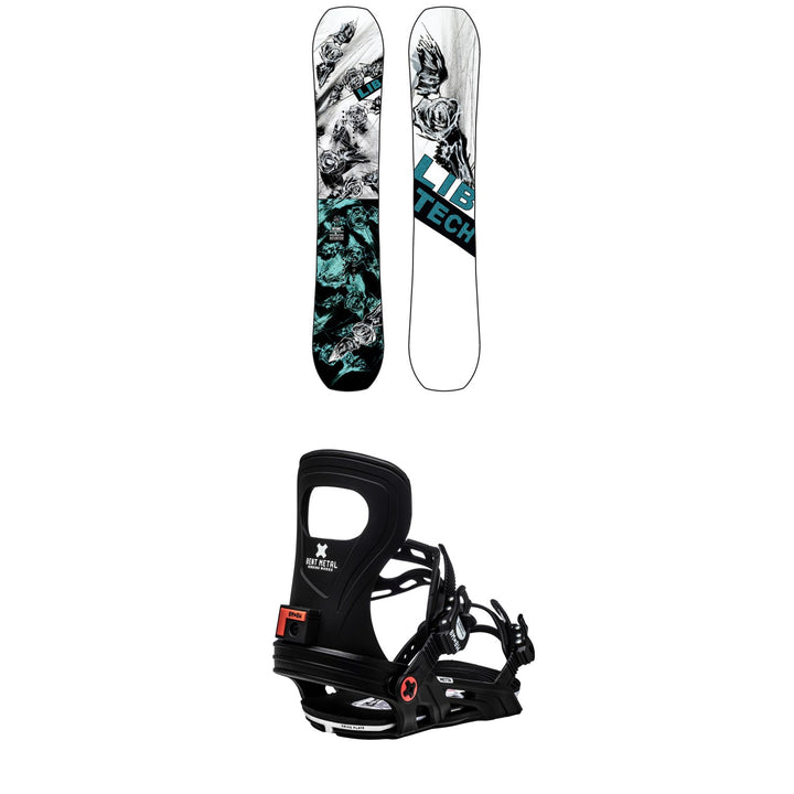 Lib Tech Ryme C3 Snowboard + Bent Metal Metta Snowboard Bindings - Women's 2021
