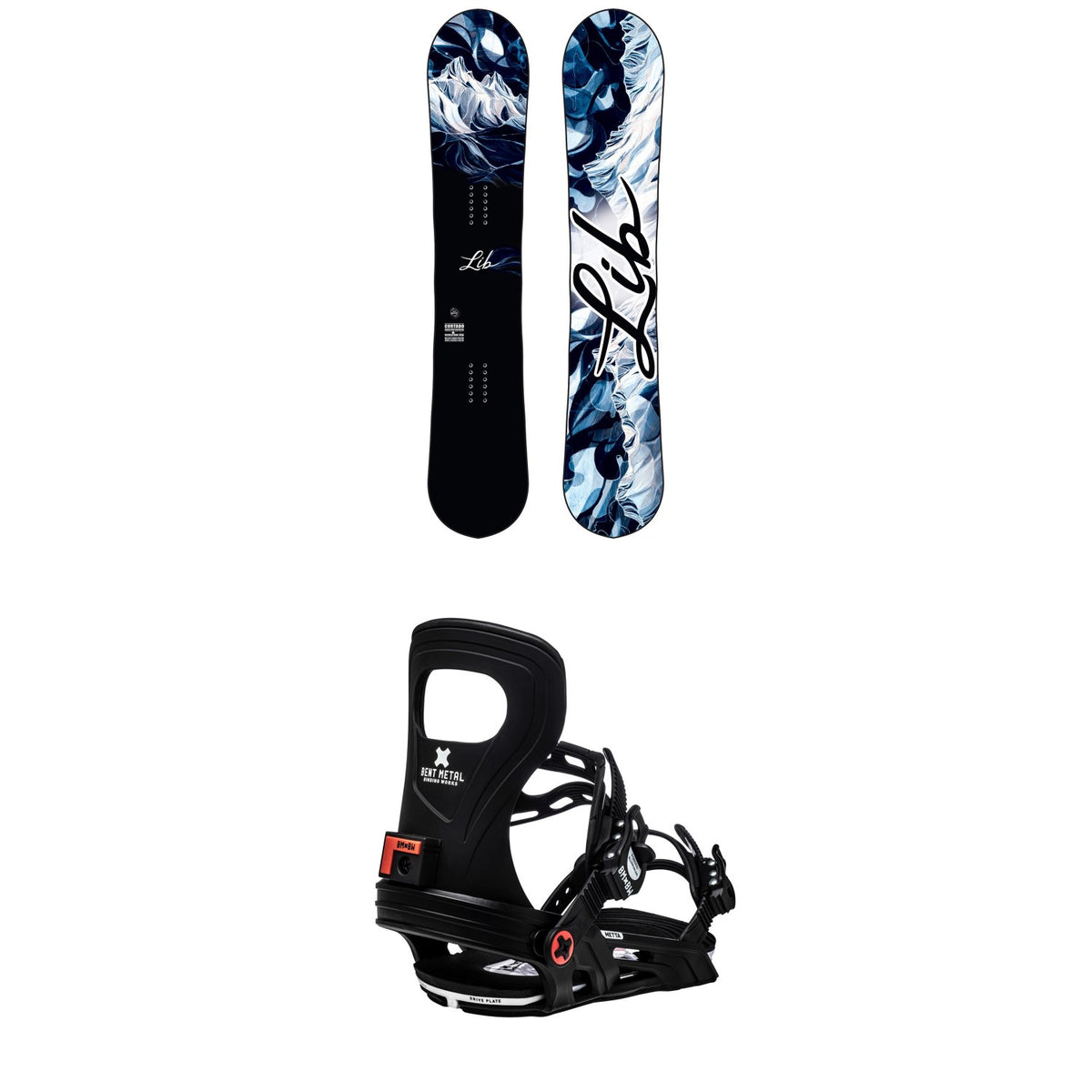 Lib Tech Cortado C2 Snowboard + Bent Metal Metta Snowboard Bindings - Women's 2021