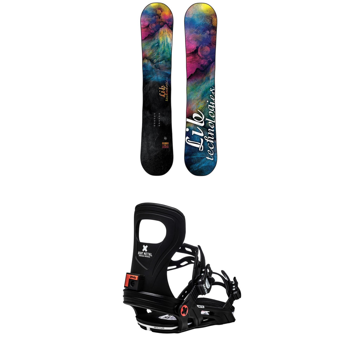 Lib Tech Glider BTX Snowboard + Bent Metal Metta Snowboard Bindings - Women's 2021