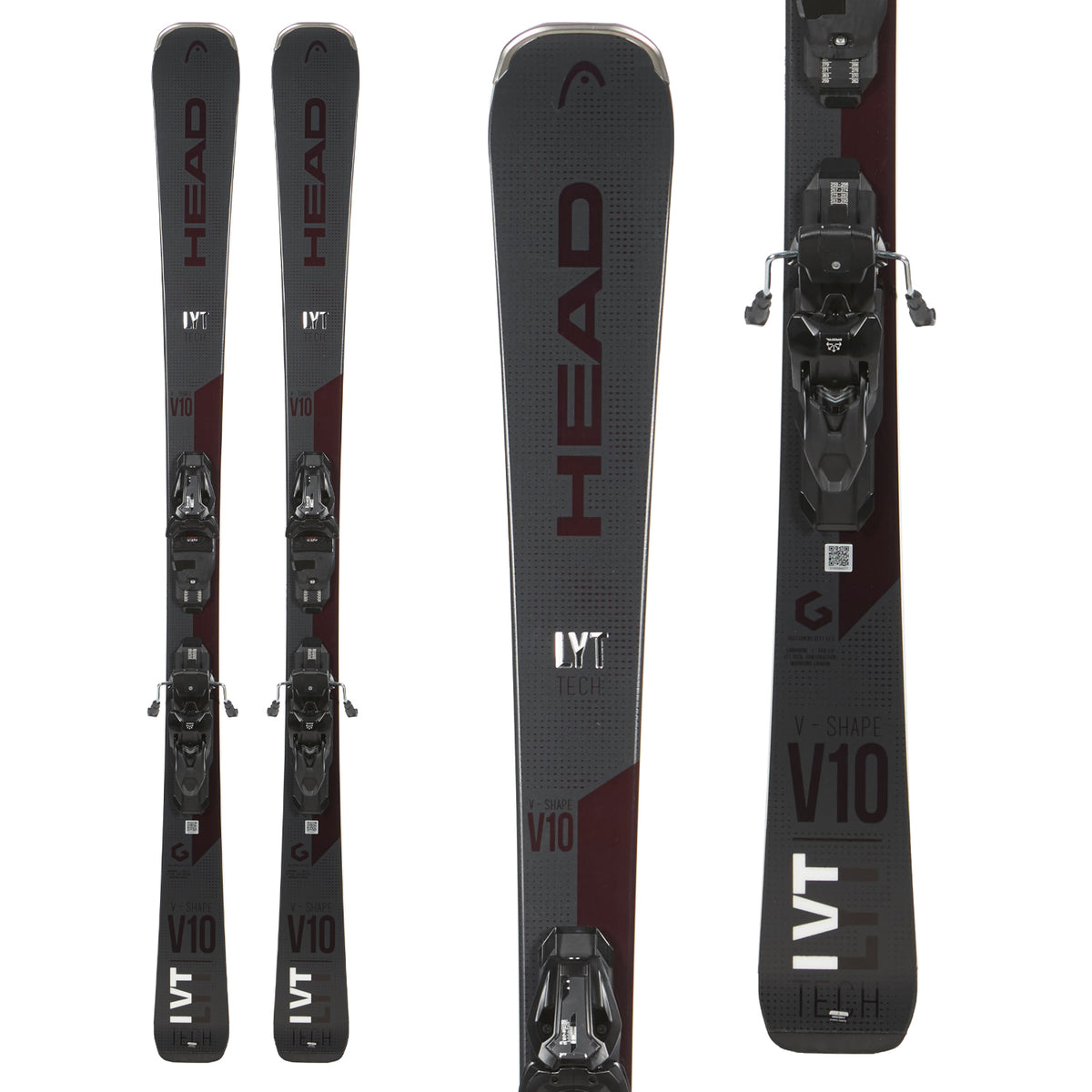 Head V-Shape V10 Skis + PRD 12 GW Bindings 2020