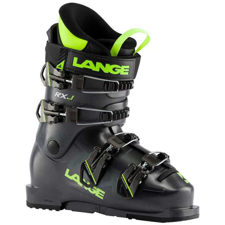 Lange RXJ Ski Boots - Boys' 2023 Anthracite/Lime