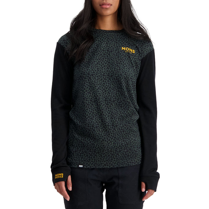 MONS ROYALE Yotei BF Tech Long Sleeve Shirt - Women's Wild Thing