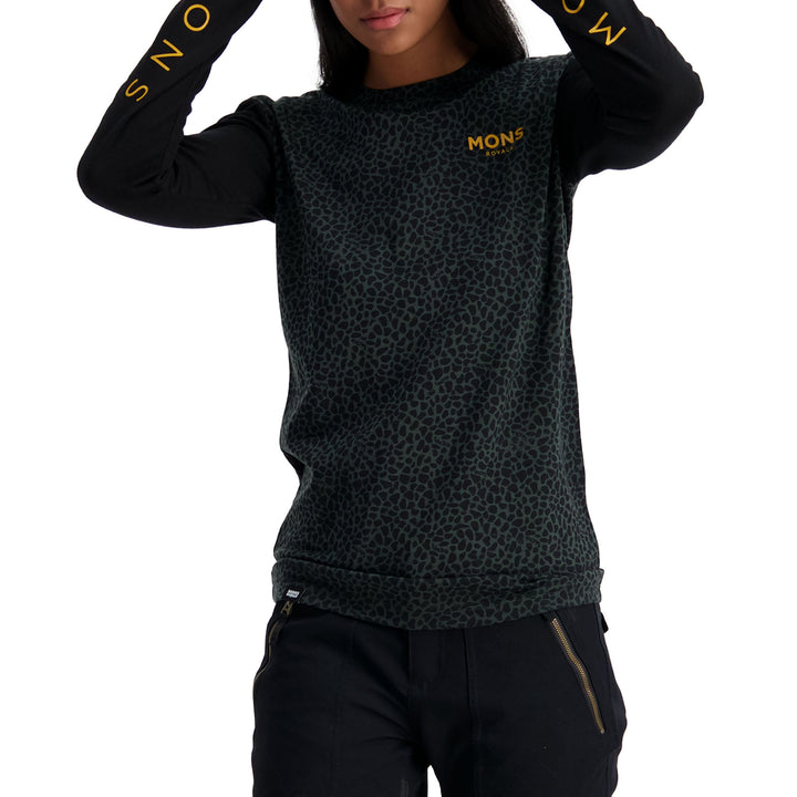 MONS ROYALE Yotei BF Tech Long Sleeve Shirt - Women's Wild Thing