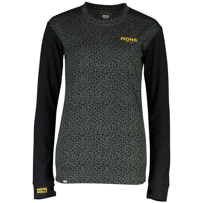 MONS ROYALE Yotei BF Tech Long Sleeve Shirt - Women's Wild Thing