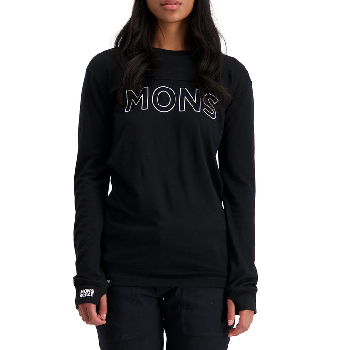 MONS ROYALE Yotei BF Tech Long Sleeve Shirt - Women's Black