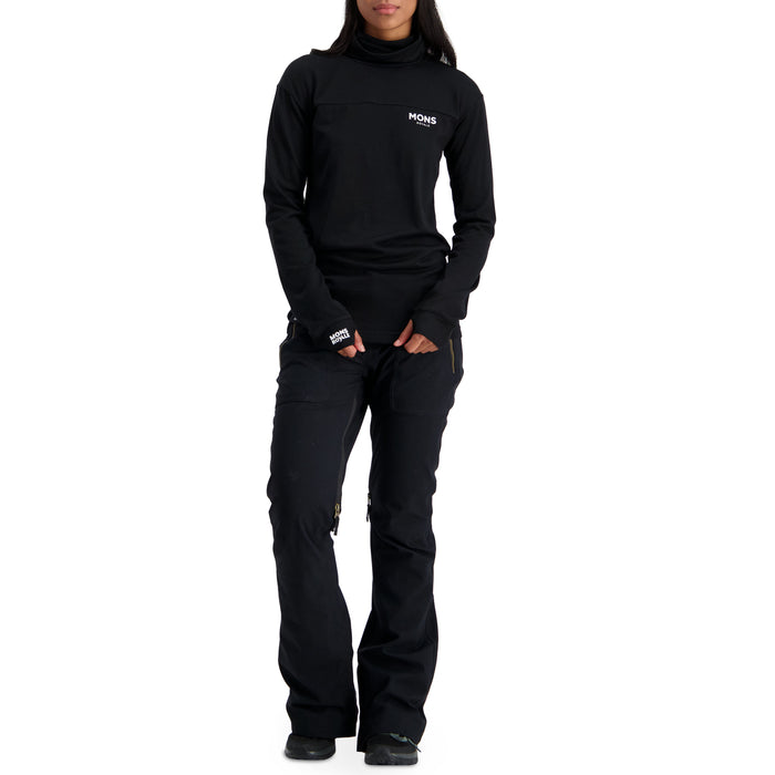 MONS ROYALE Yotei BF High Neck Top - Women's Black