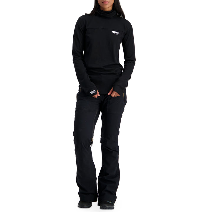 MONS ROYALE Yotei BF High Neck Top - Women's Black