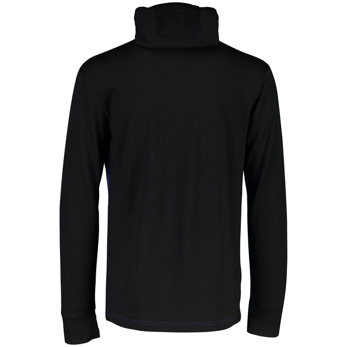 MONS ROYALE Yotei Power Hood Long Sleeve Top - Men's Black.