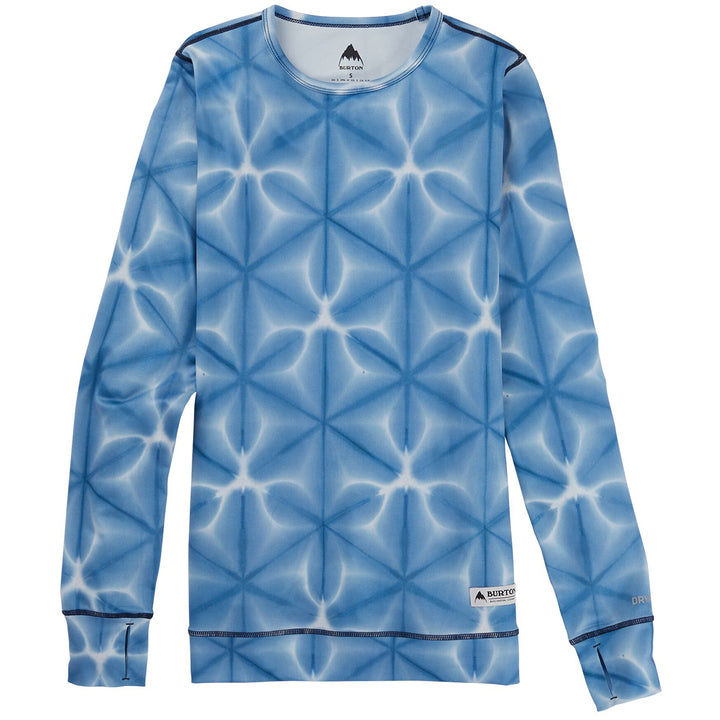 Burton Midweight Crew Top - Women's Blue Dailola Shibori