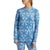 Burton Midweight Crew Top - Women's Blue Dailola Shibori