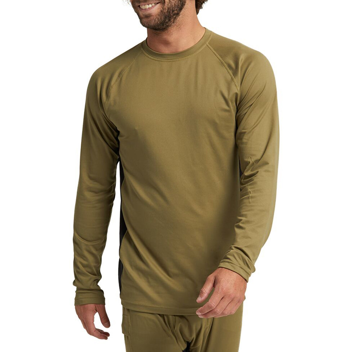 Burton Midweight X Crew Top Martini Olive/True Black
