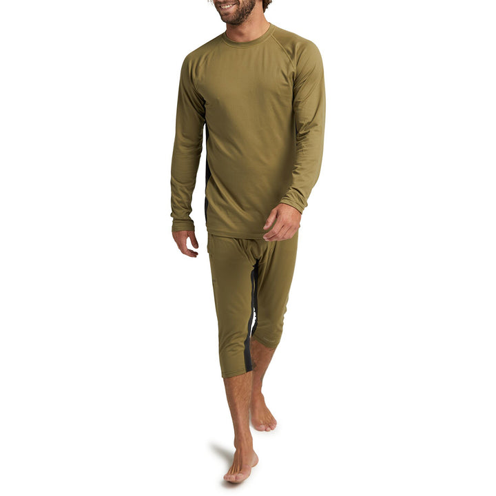 Burton Midweight X Crew Top Martini Olive/True Black