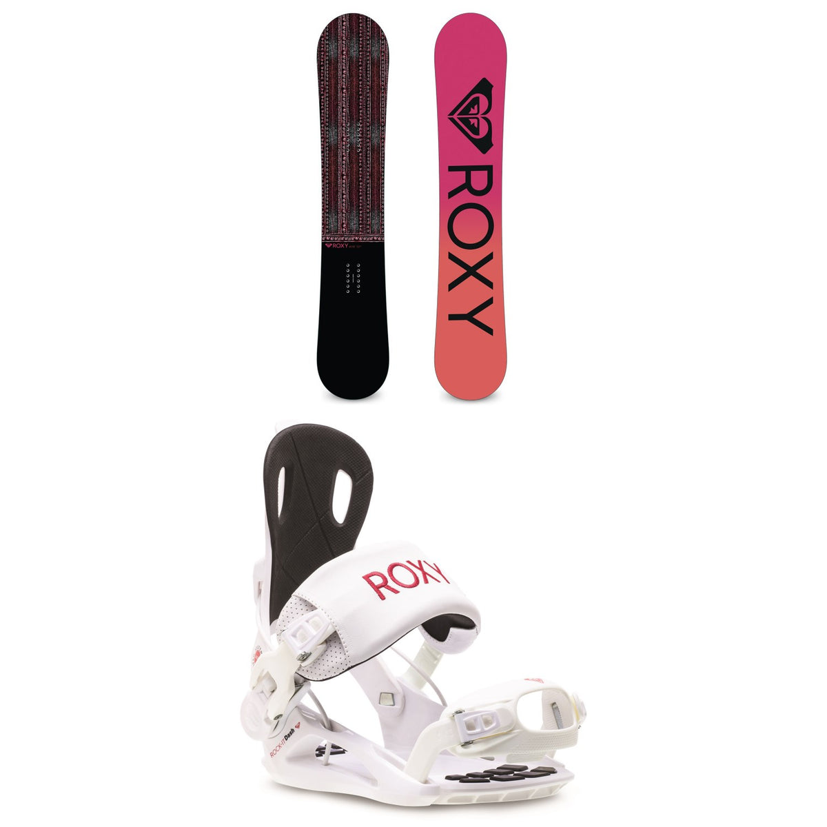 Roxy Wahine Snowboard + Rock-It Dash Snowboard Bindings - Women's 2021