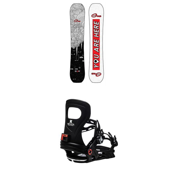 GNU Gloss C2 Snowboard + Bent Metal Metta Snowboard Bindings - Women's 2021