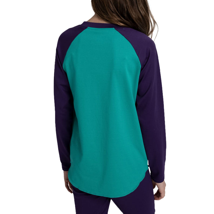 Burton Midweight Base Layer Tech T-Shirt - Kids' Dynasty Green/Parachute Purple