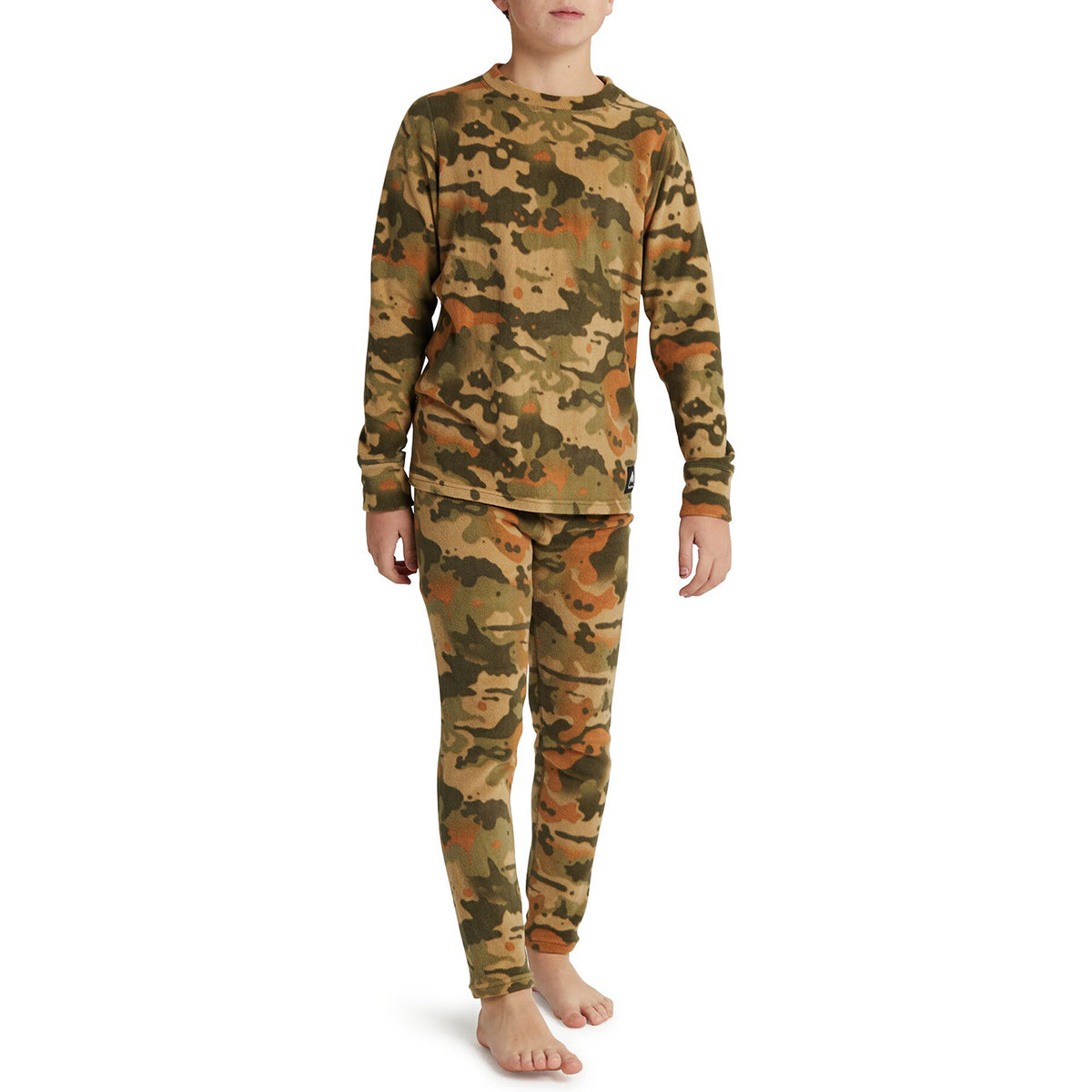 Burton Fleece Base Layer Set - Kids' Kelp Birch Camo