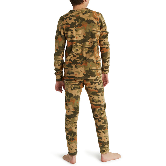 Burton Fleece Base Layer Set - Kids' Kelp Birch Camo