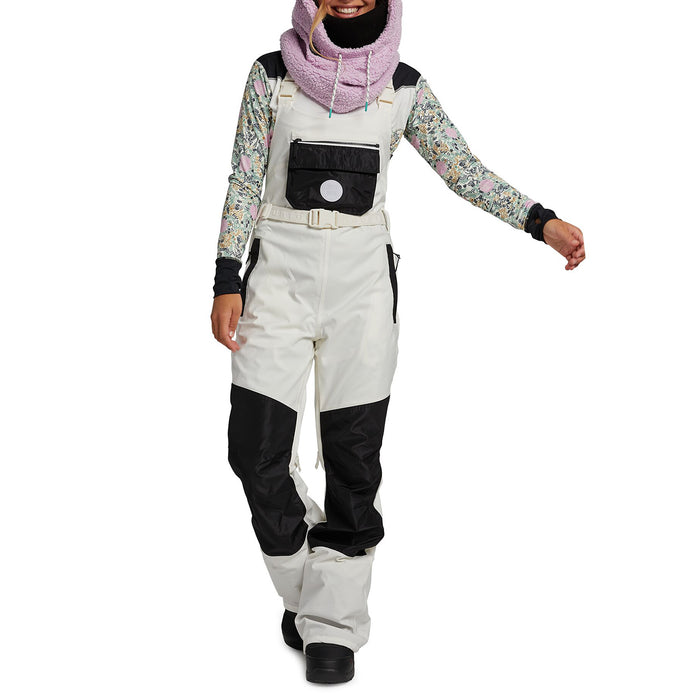 Burton Larosa Bib Pants - Women's Stout White/True Black