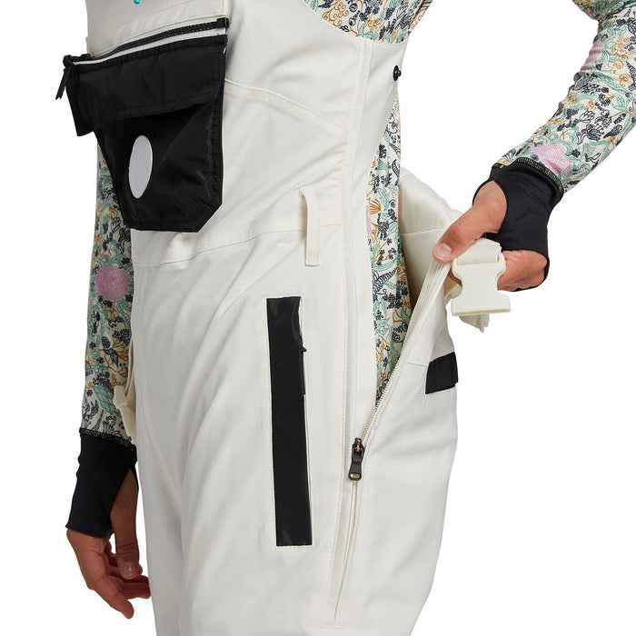 Burton Larosa Bib Pants - Women's Stout White/True Black