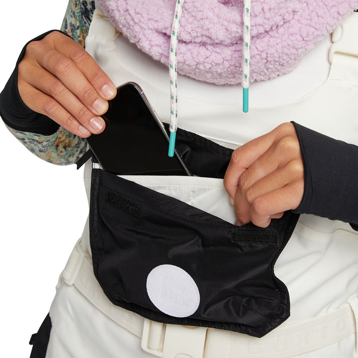 Burton Larosa Bib Pants - Women's Stout White/True Black