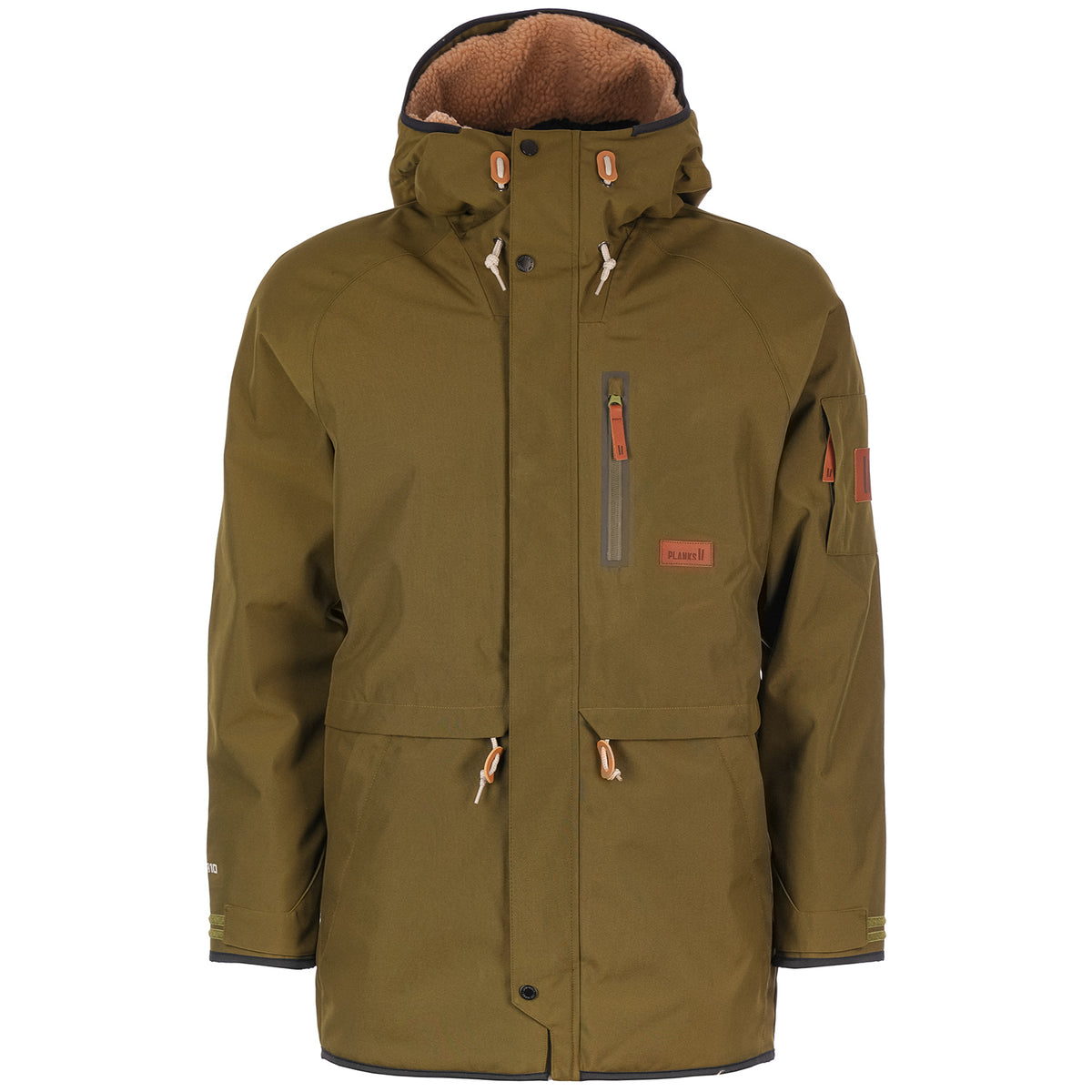 Planks People's Parka - Unisex Army Green