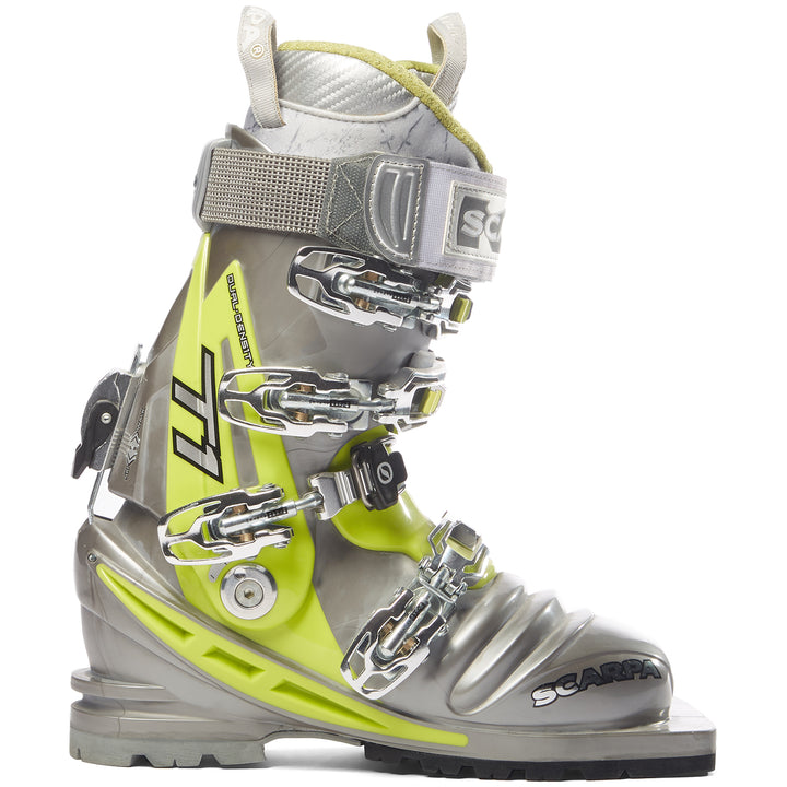 Scarpa T1 Telemark Ski Boots - Women's 2016 Shark/Lime