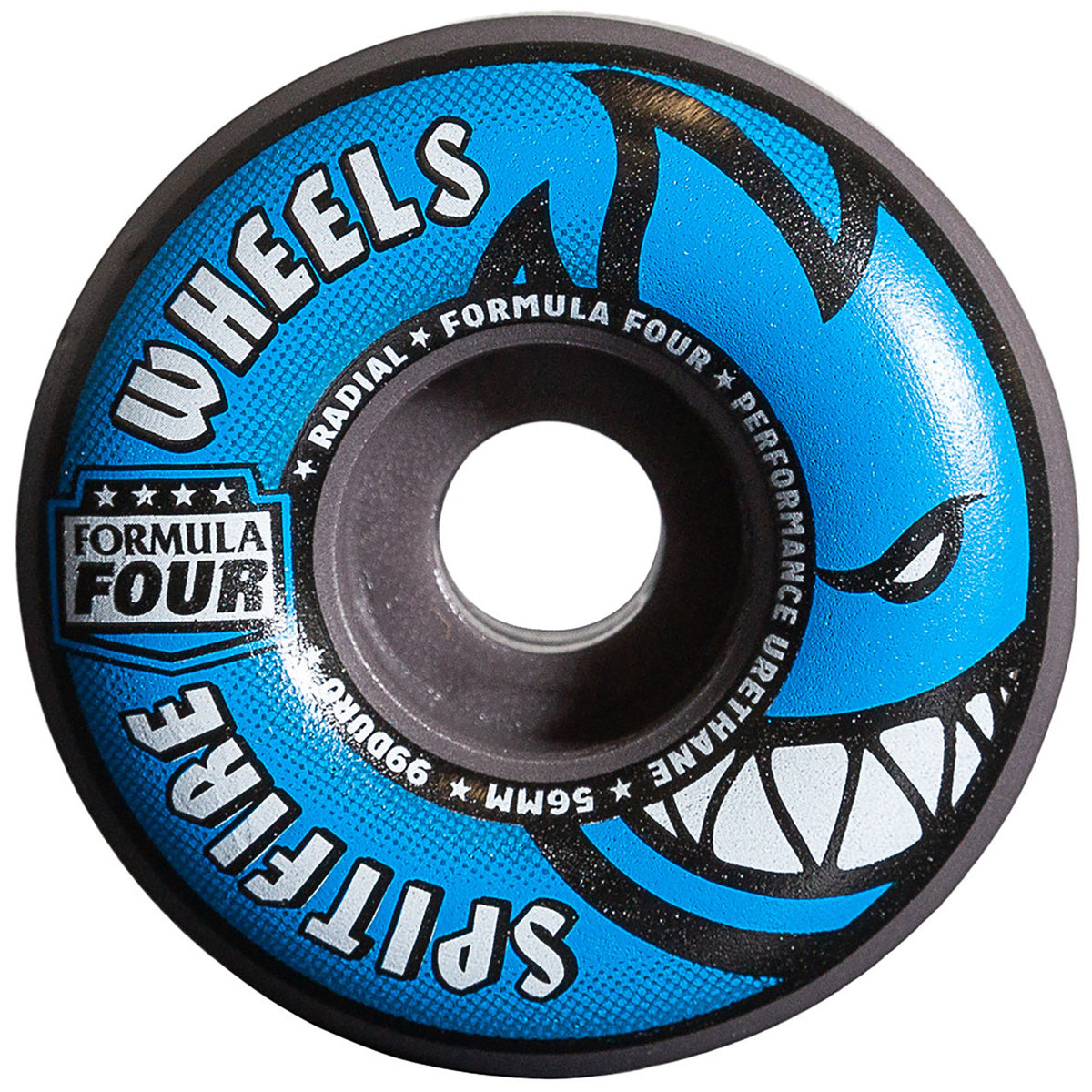Spitfire Formula Four 99d Gray/Blue Radials Skateboard Wheels
