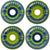 Spitfire Formula Four 99d Conical Full Navy/Lime Mash Up Skateboard Wheels
