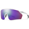 Matte White/ChromaPop Violet Mirror