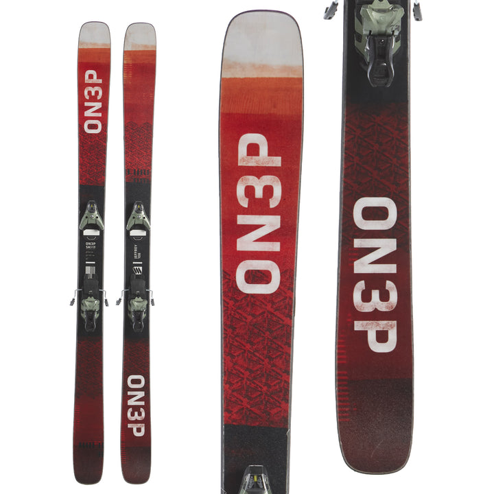 ON3P Jeffrey 108 Skis + Salomon STH2 WTR 16 Bindings 2020