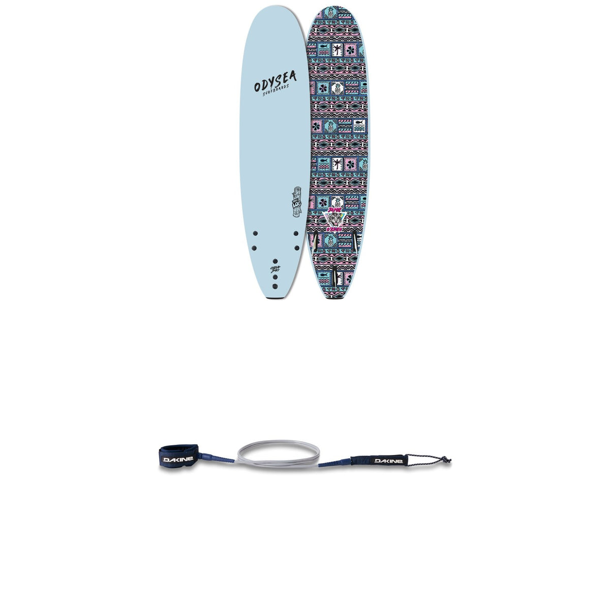 Catch Surf Odysea 8'0" Log x Jamie O'Brien Surfboard + Dakine Kainui Team 8' Leash