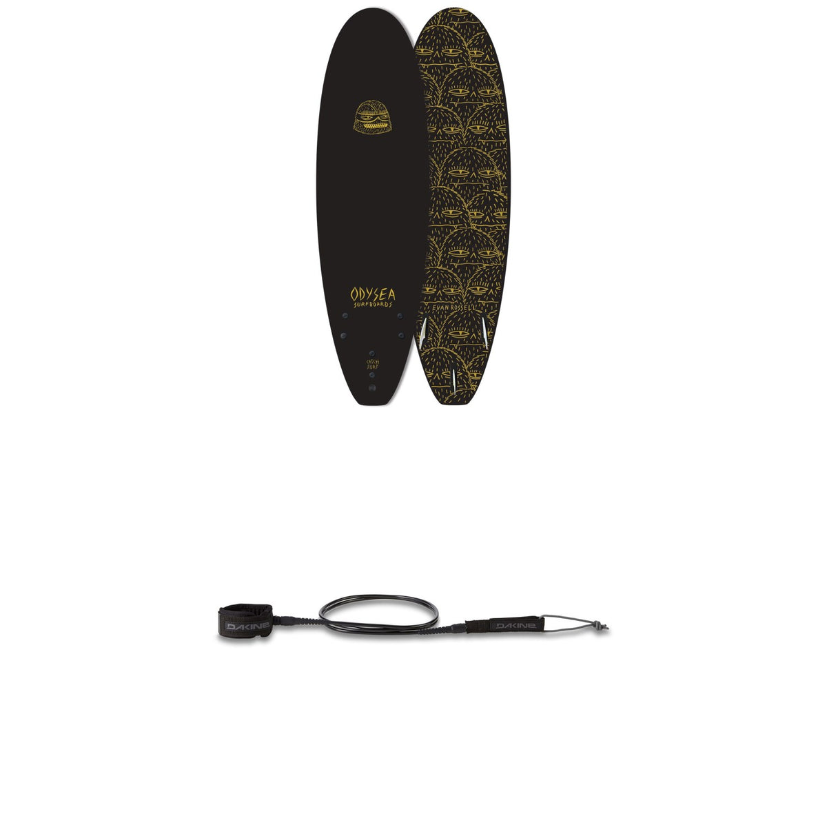 Catch Surf Odysea 6'0" Log x Evan Rossell Pro Surfboard + Dakine Kainui Team 6' Leash