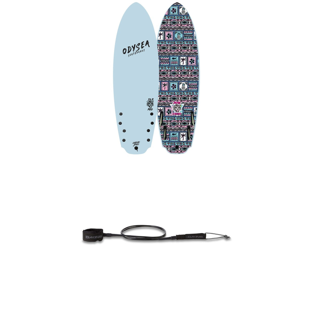 Catch Surf Odysea 5'8" Quad-Fin x Jamie O'Brien Pro Surfboard + Dakine Kainui Team 6' Leash