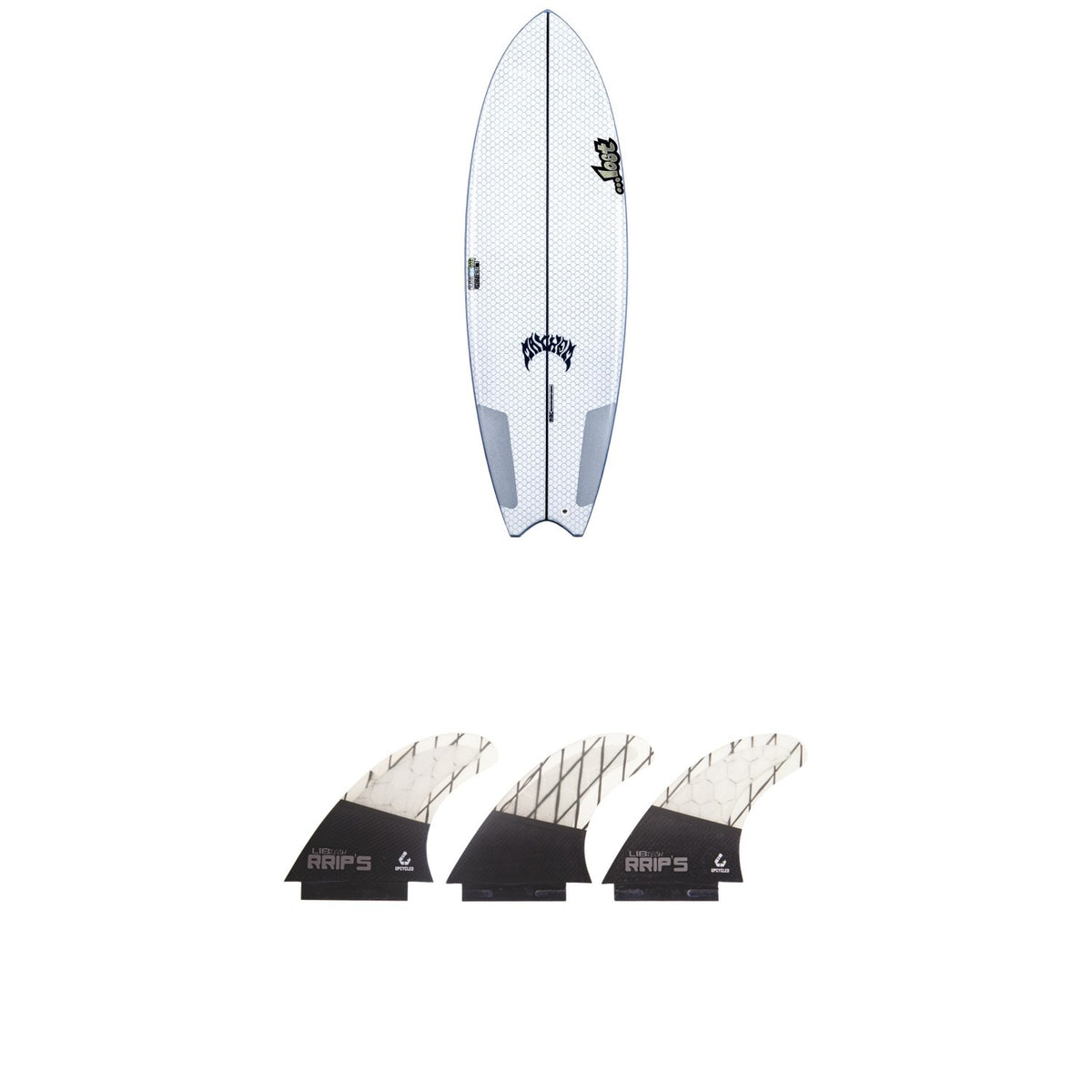 Lib Tech x Lost Puddle Fish Surfboard + Lib Tech Tri Medium Fin Set