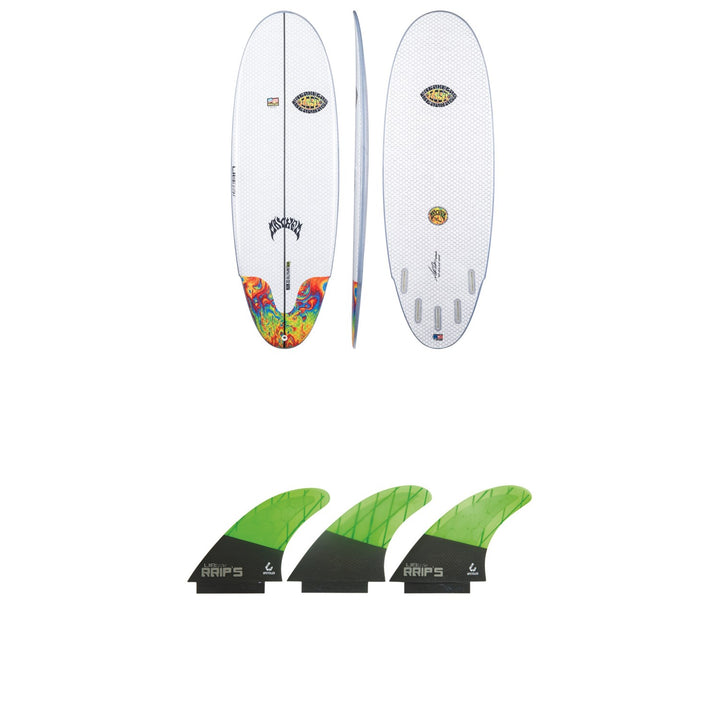 Lib Tech x Lost Freak Flag Bean Bag Surfboard + Lib Tech Tri Large Fin Set