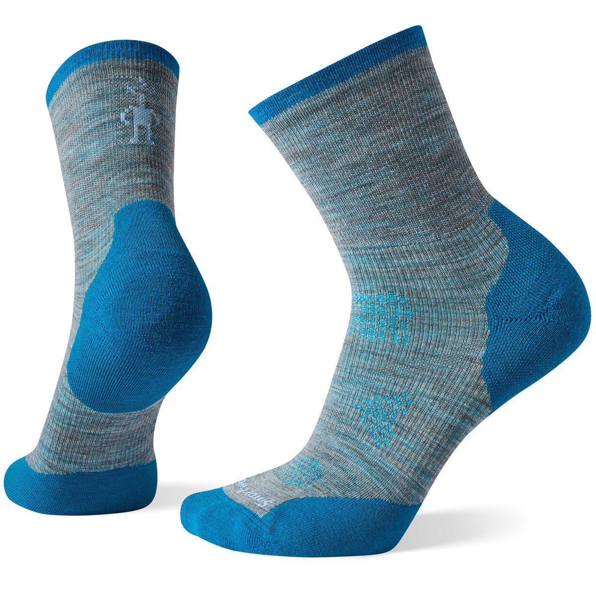 Smartwool PhD® Run Cold Weather Mid Crew Socks - Women's Lunar Gray